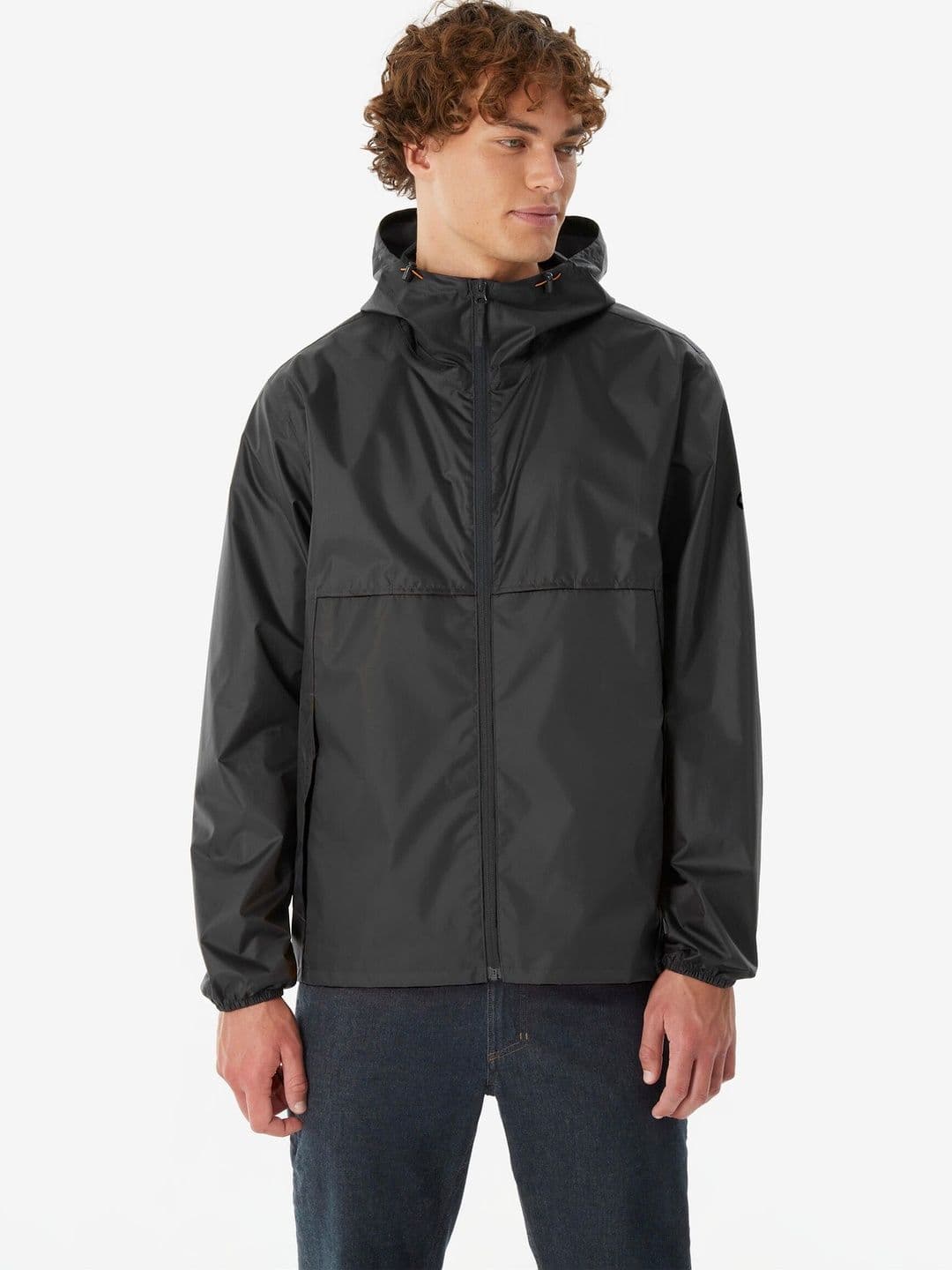 Decathlon Quechua - Men Black Waterproof Hiking Jacket - view 1