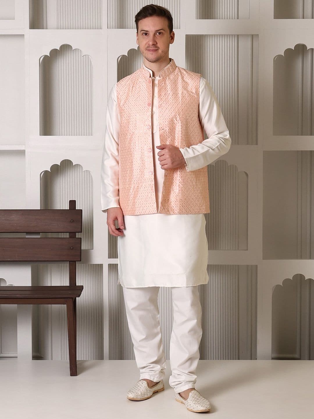 SHROBH Embroidered Nehru Jackets - view 1