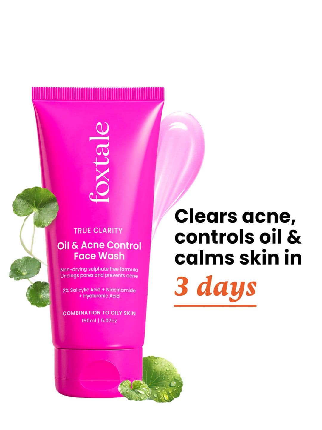 FoxTale Oil & Acne Control Face Wash With 2% Salicylic Acid - 150 ml - view 1