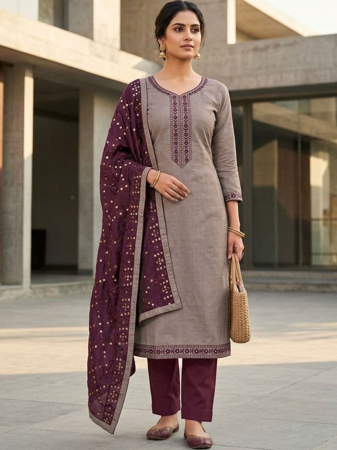 SYS Brand - Shop Your Style Embroidered Unstitched Dress Material - view 1