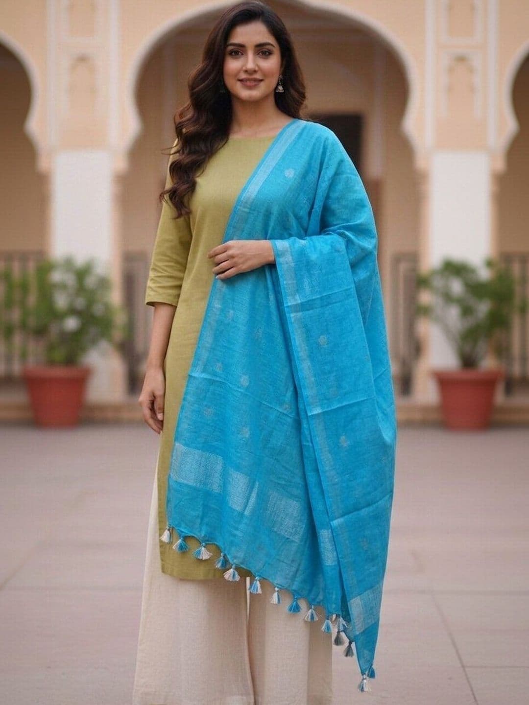 MOLCHA BY BABITA SINGH Woven Design Dupatta - view 1