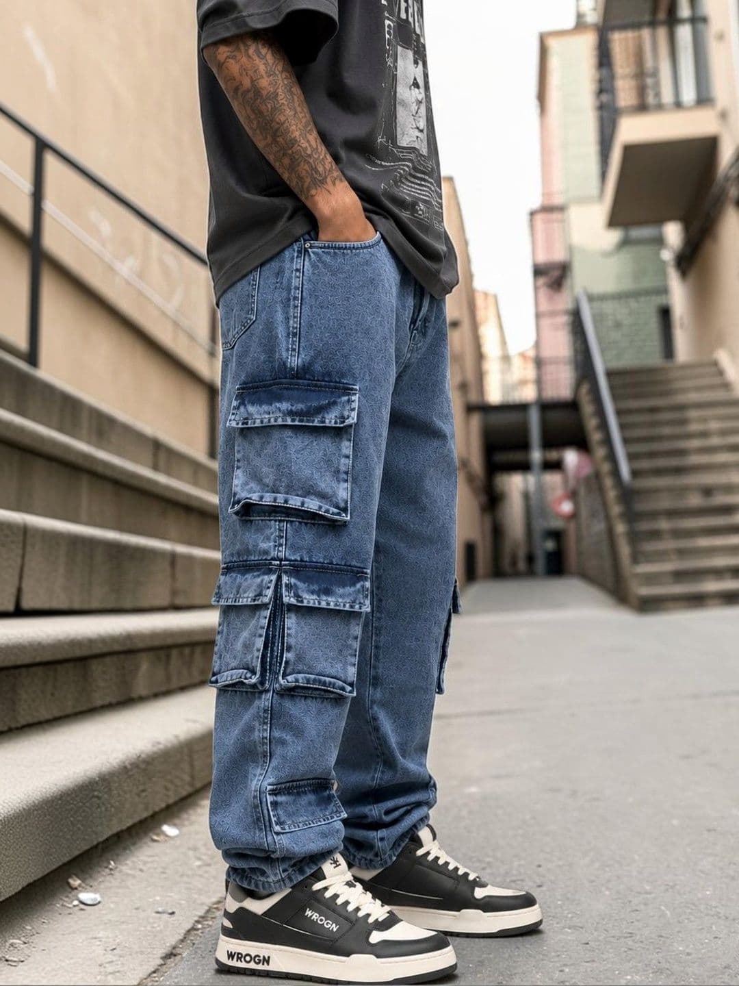 styzon Men Comfort Regular Fit Mid-Rise Light Fade Jeans - view 1