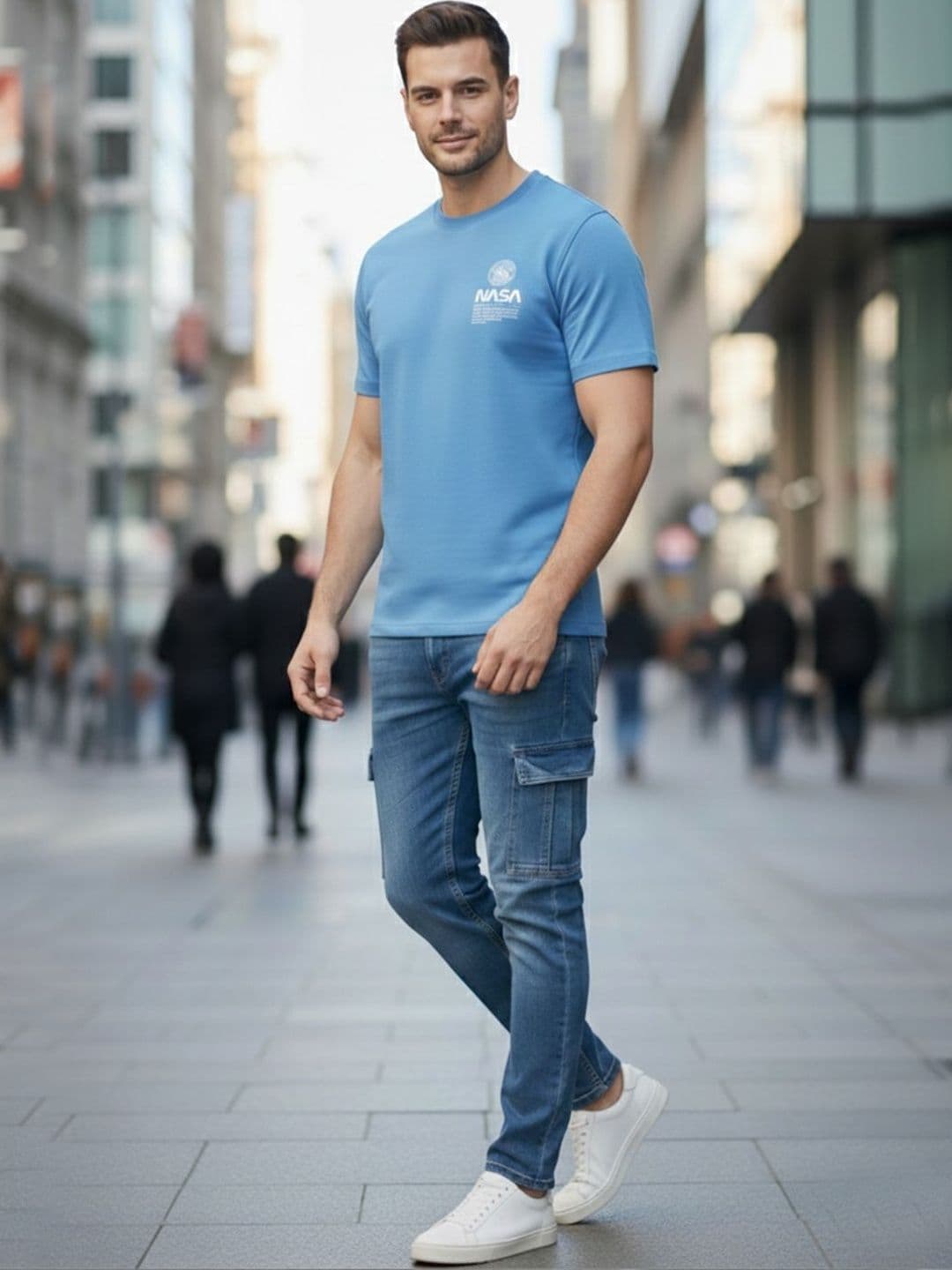 GENSTAR TRENDS Men Brand Logo Printed T-shirt - view 1