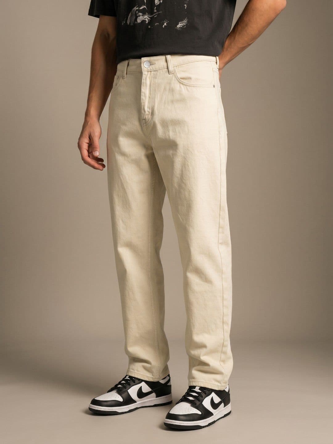 glitchez Men Baggy Pure Cotton Jeans - view 1