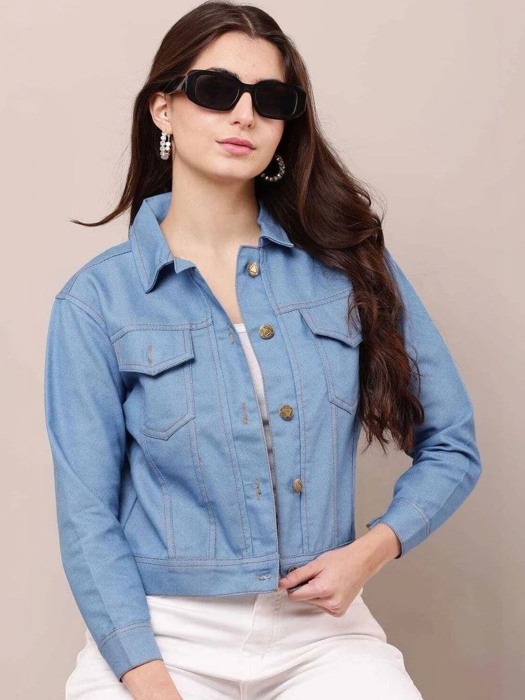 Snap Up Women Denim Jacket - view 1