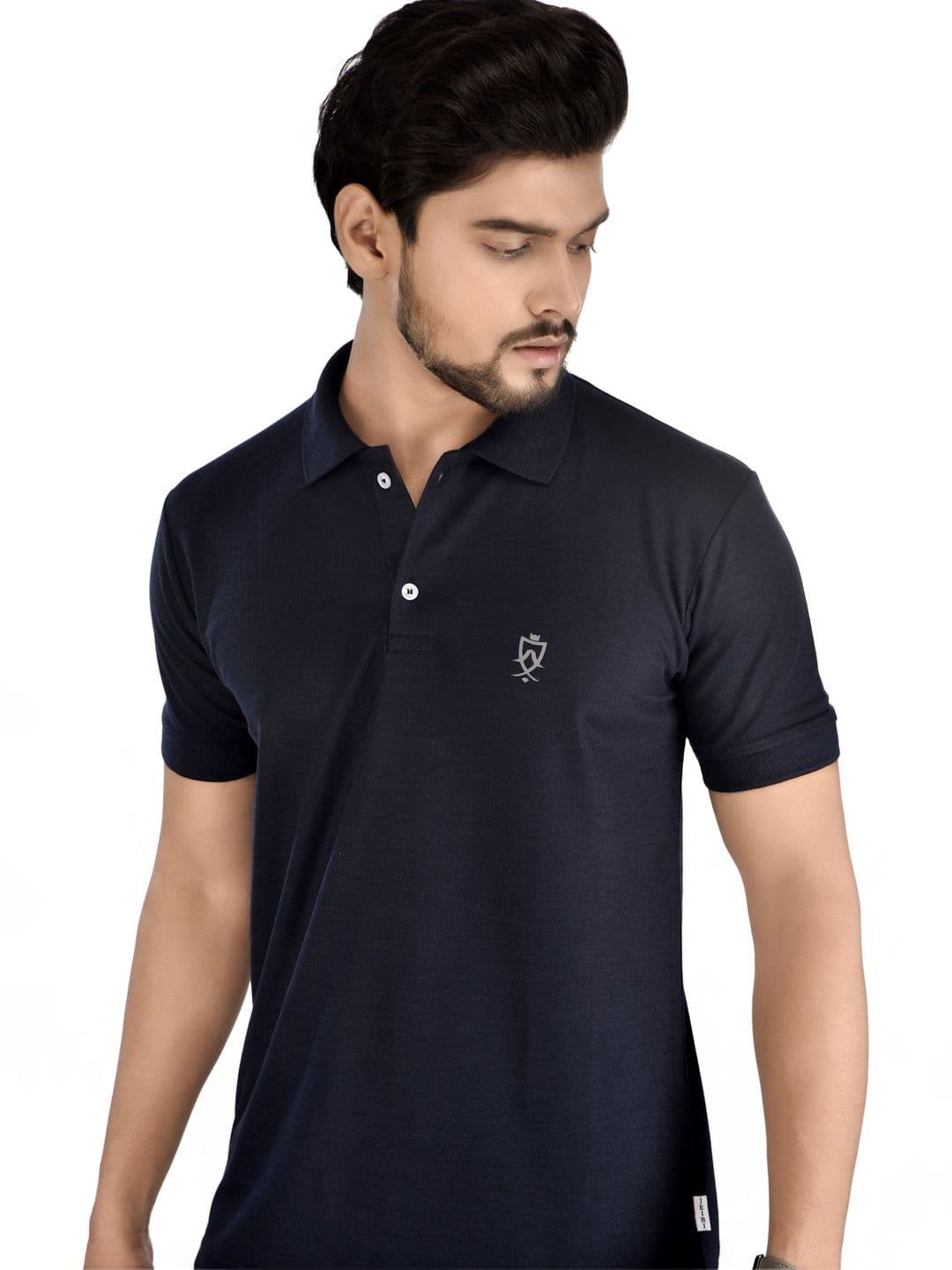 JEIRI Men Brand Logo Polo Collar T-shirt - view 1