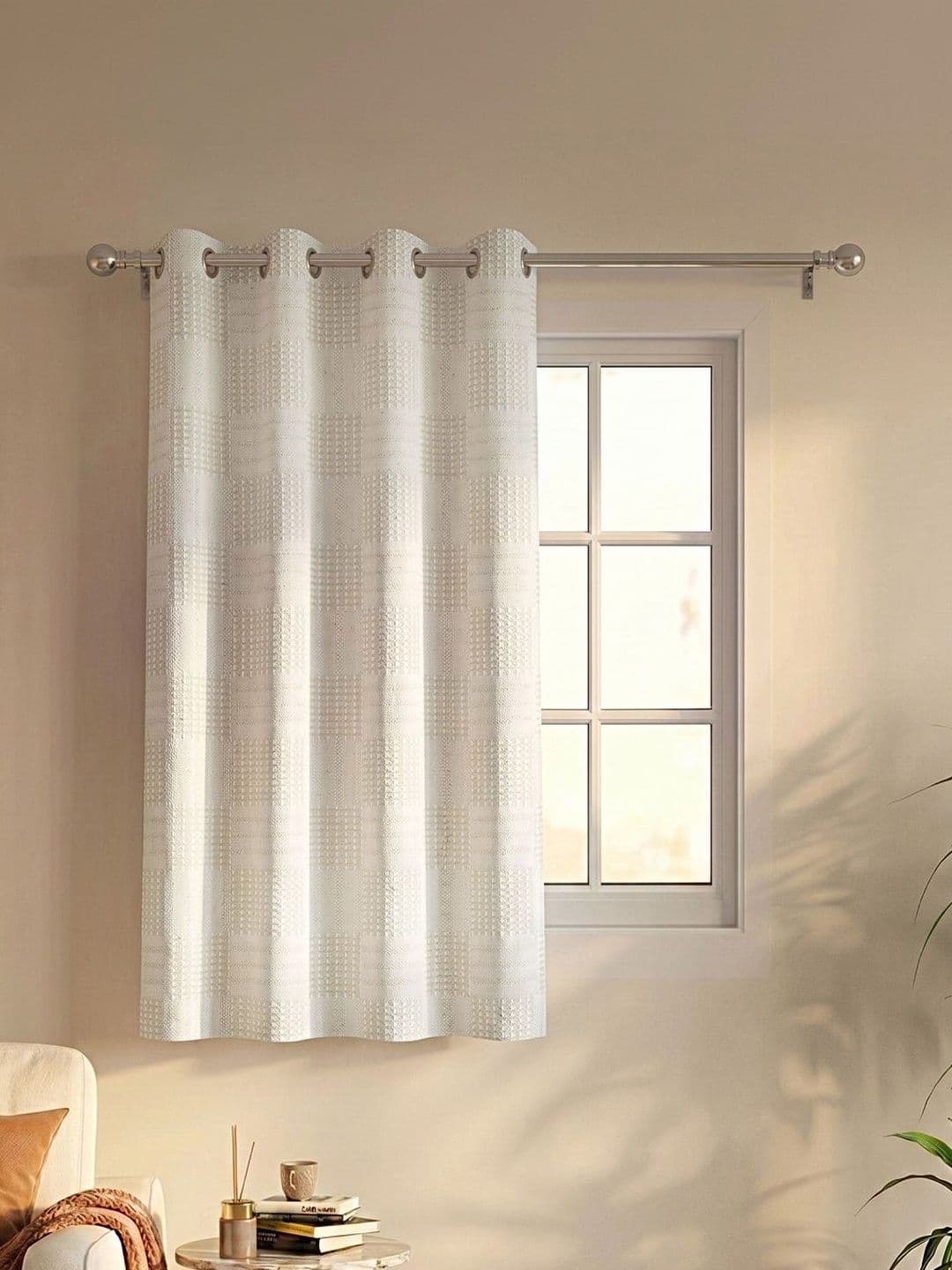 Saral Home White Room Darkening Curtains and Sheers - view 1