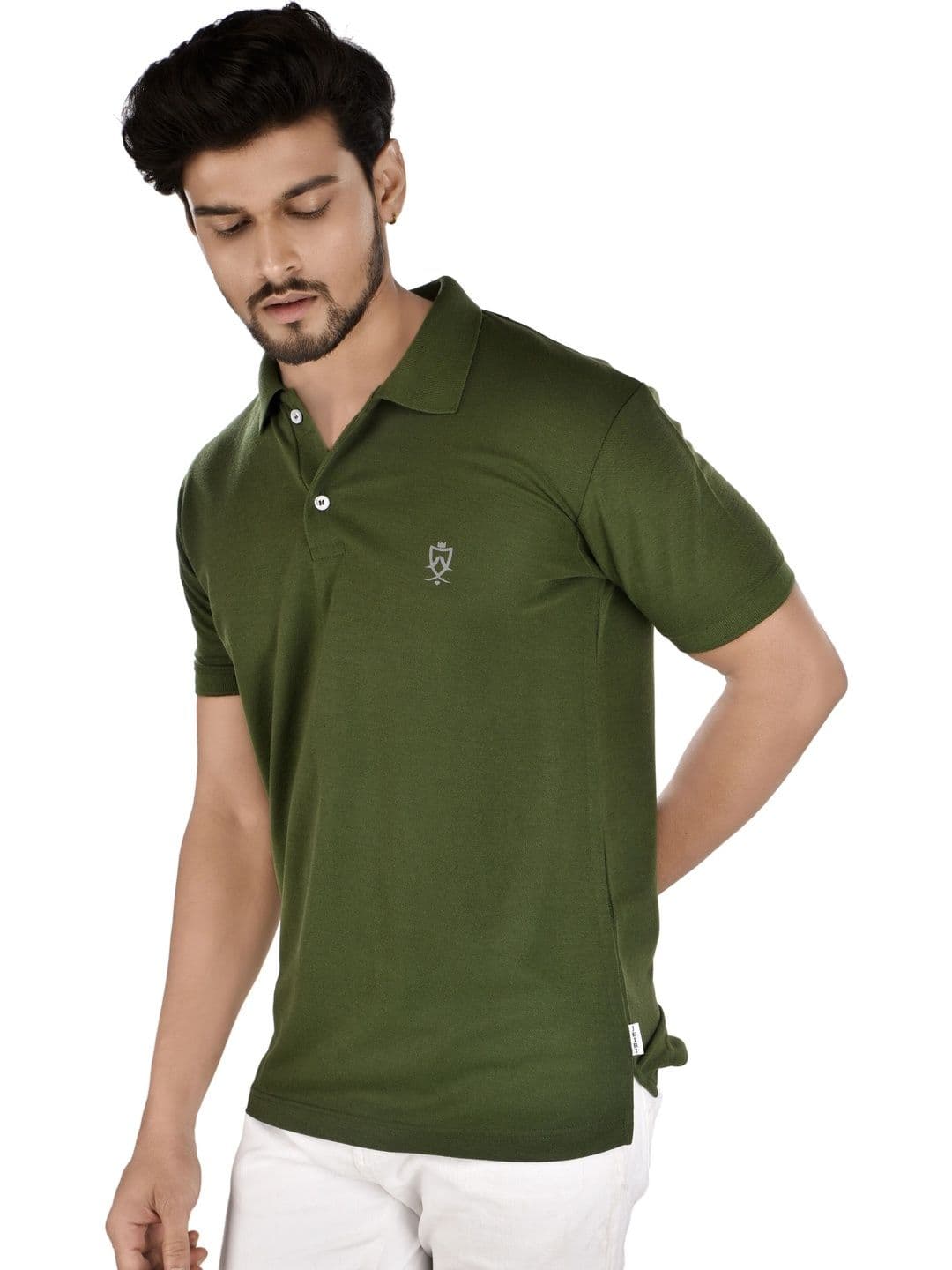 JEIRI Men Brand Logo Polo Collar T-shirt - view 1