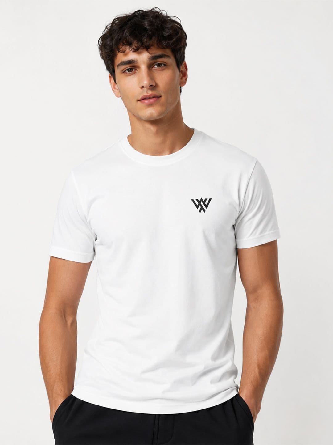 Warrior World Brand Logo Printed Round Neck T-shirt - view 1
