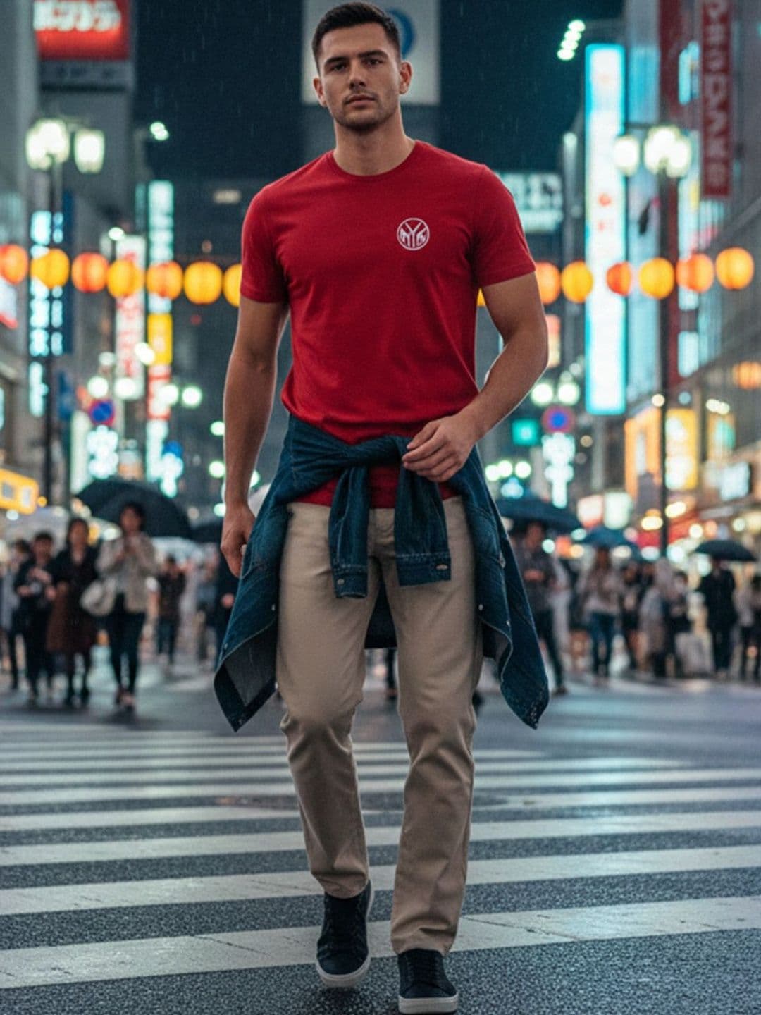 GENSTAR TRENDS Men Brand Logo Printed T-shirt - view 1