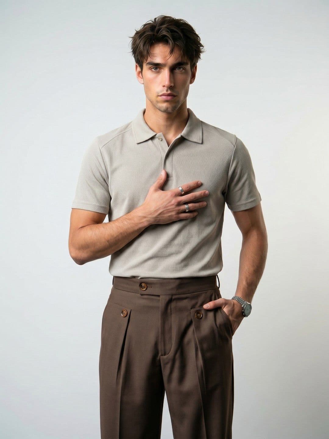 OvrWrk Men Polo Collar T-shirt - view 1