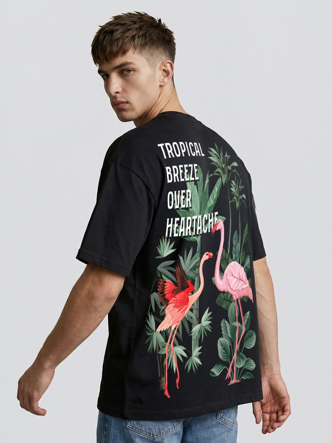 Dennis Lingo Men Printed Tropical T-shirt - view 1