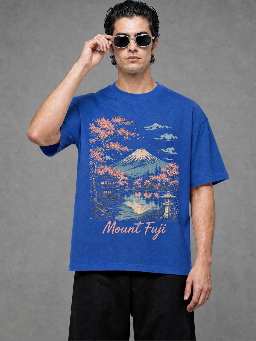 FARDA Unisex Printed Drop-Shoulder Sleeves T-shirt - view 1