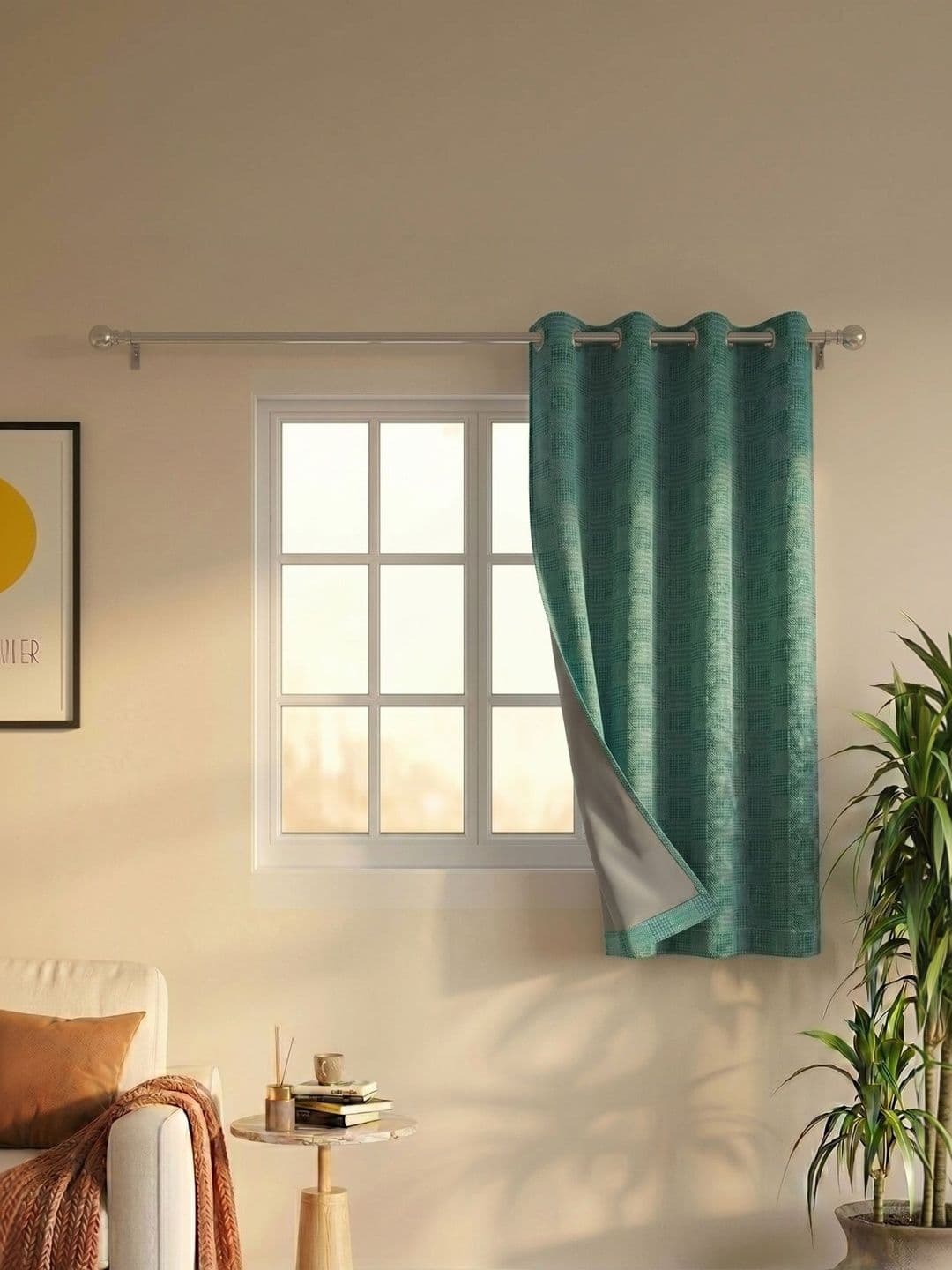 Saral Home Green Black Out Curtains and Sheers - view 1