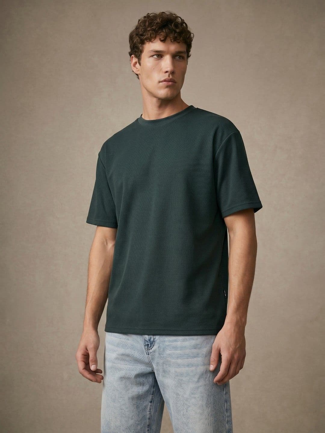glitchez Textured Relaxed Fit T-shirt - view 1