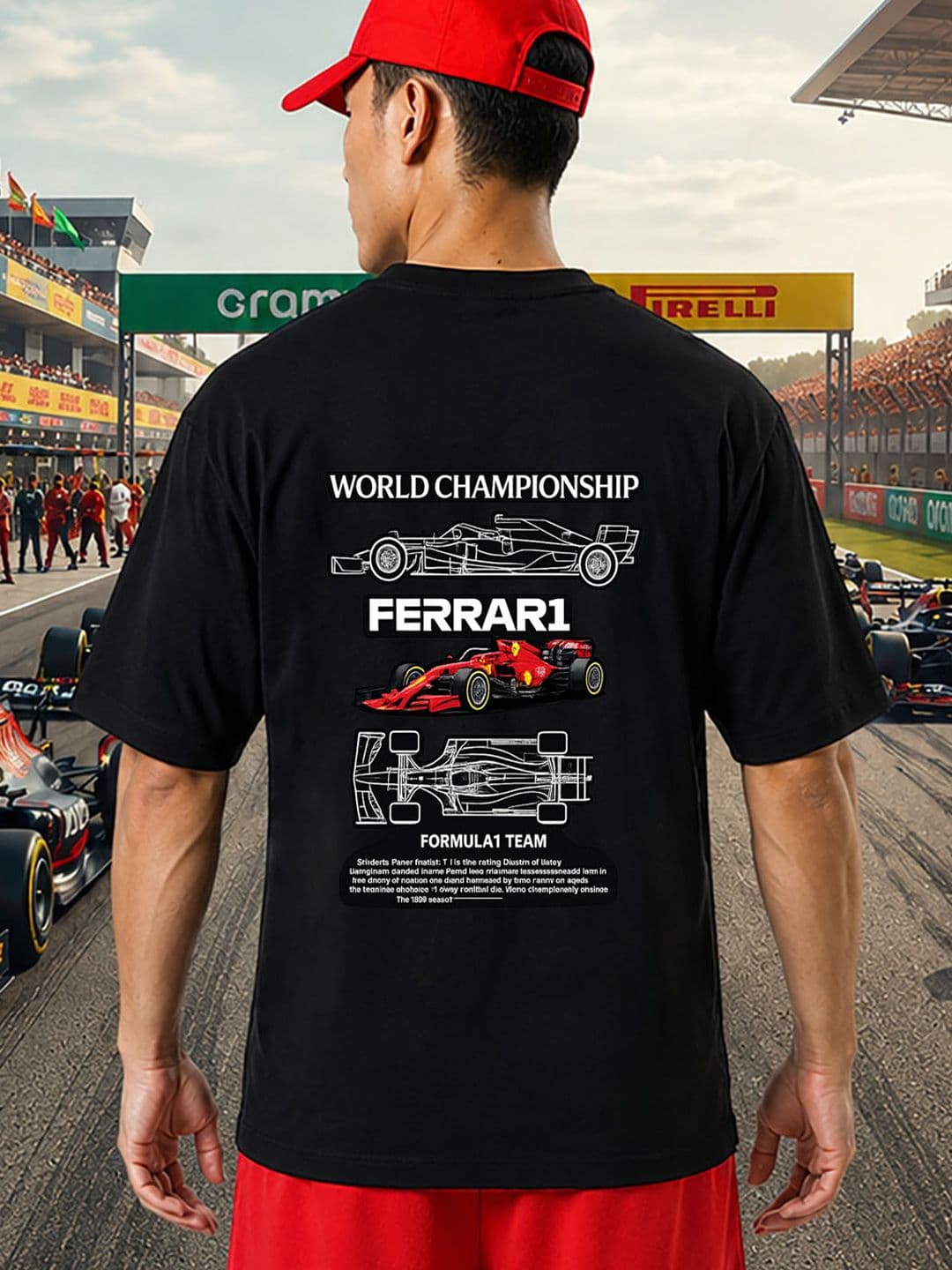 LONDON STREETS Men Sports Scuderia Ferrari Formula 1 Printed T-shirt - view 1
