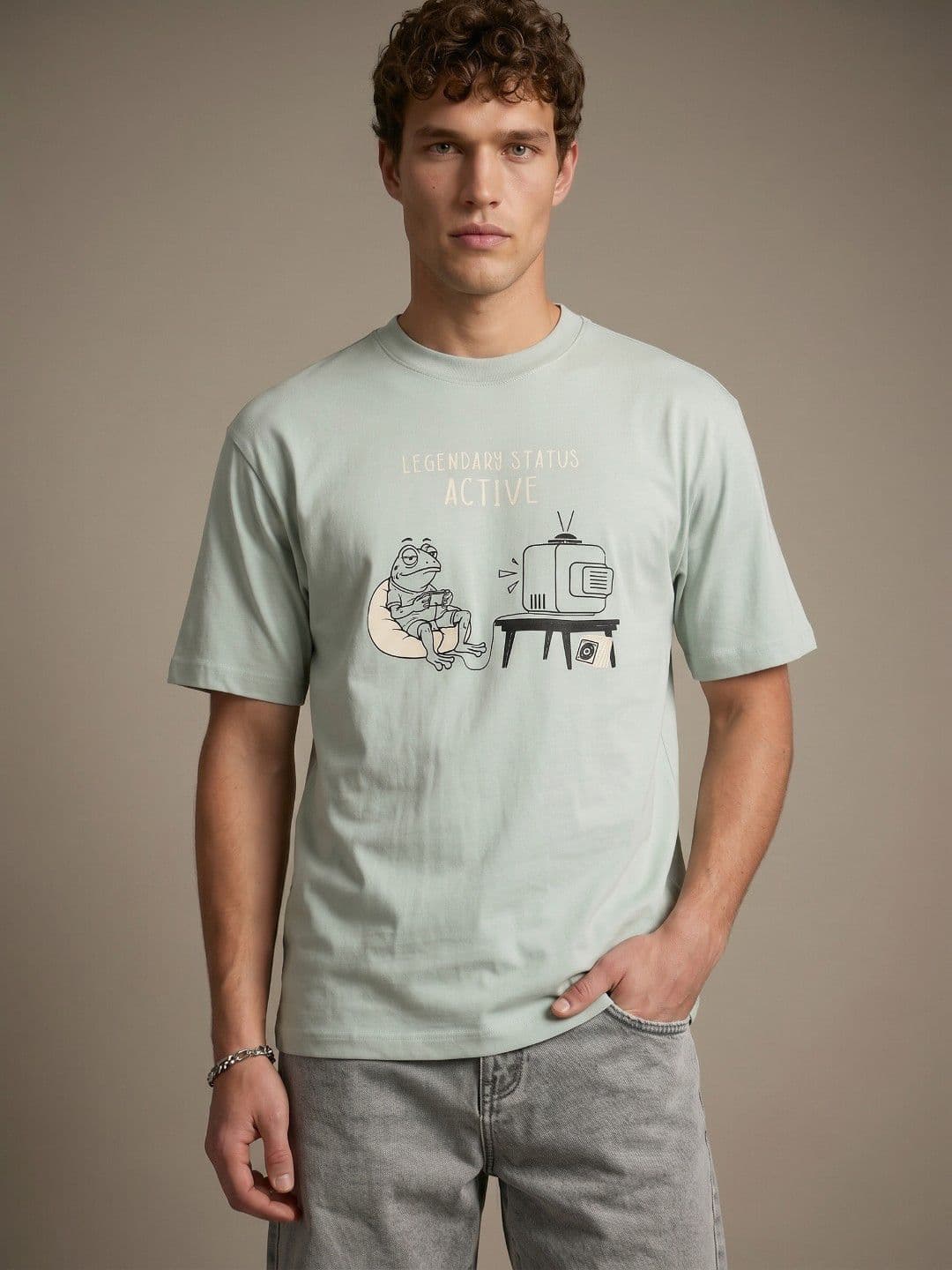 glitchez Graphic Printed Relaxed-Fit T-shirt - view 1