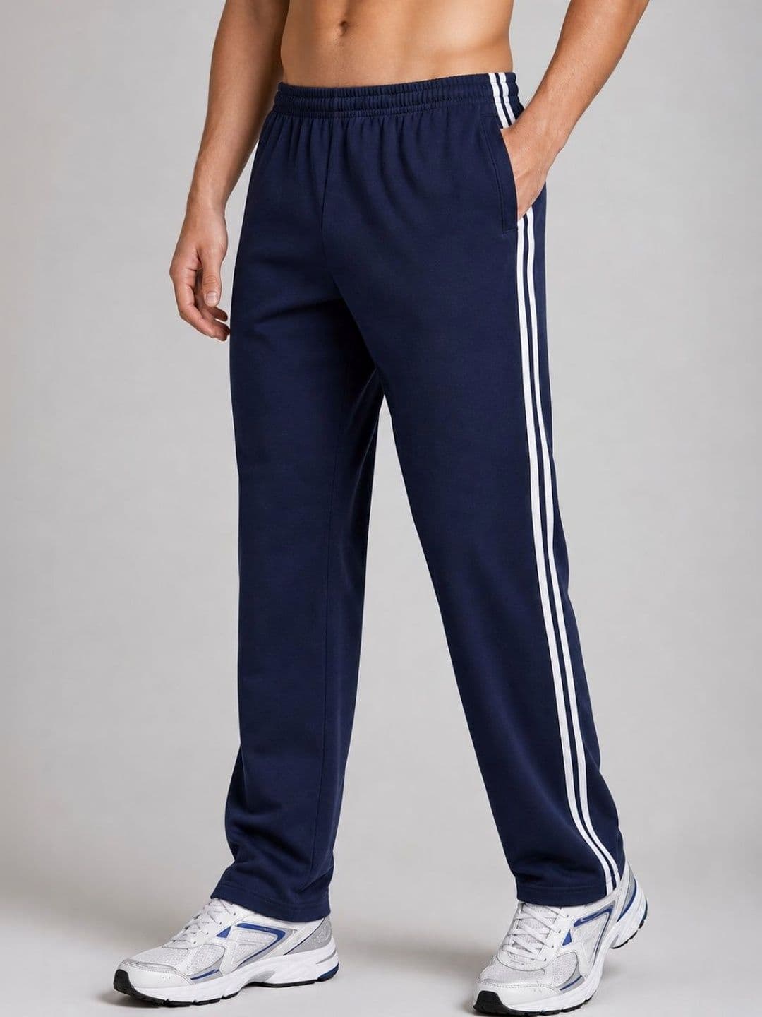 HoC Men Regular Fit Striped Training Track Pants - view 1