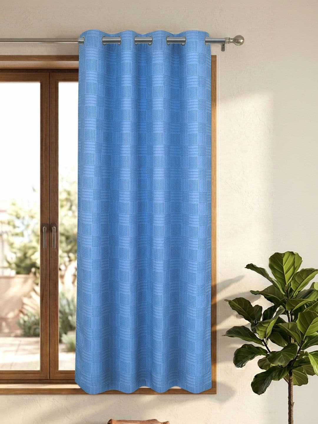 Saral Home Blue Room Darkening Curtains and Sheers - view 1