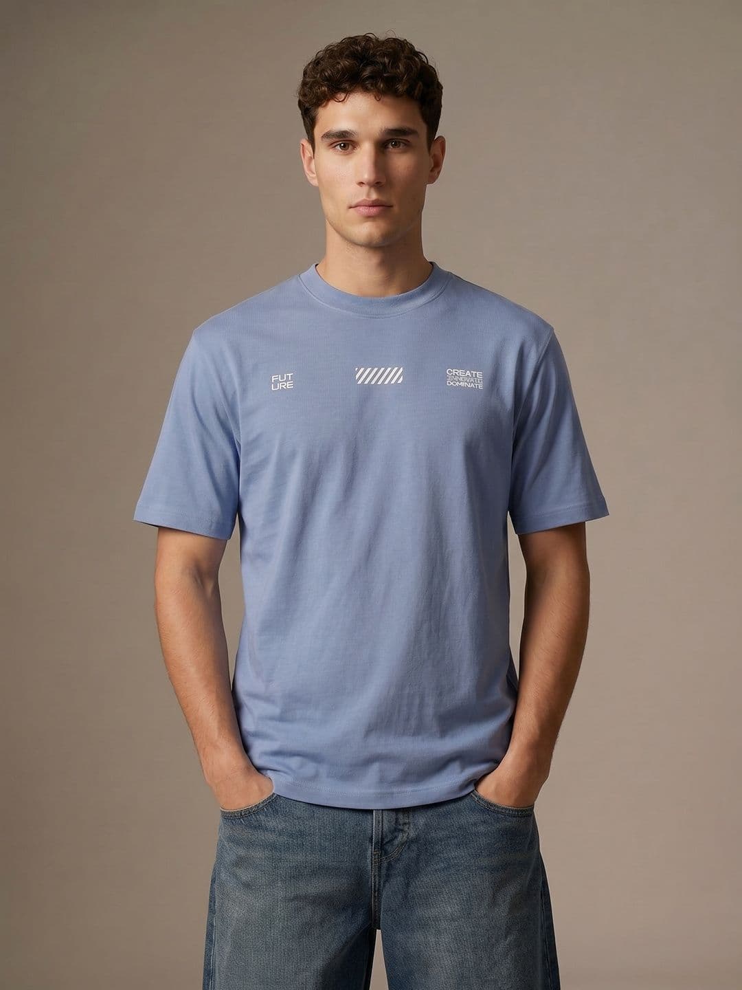 glitchez Printed Relaxed Fit T-shirt - view 1