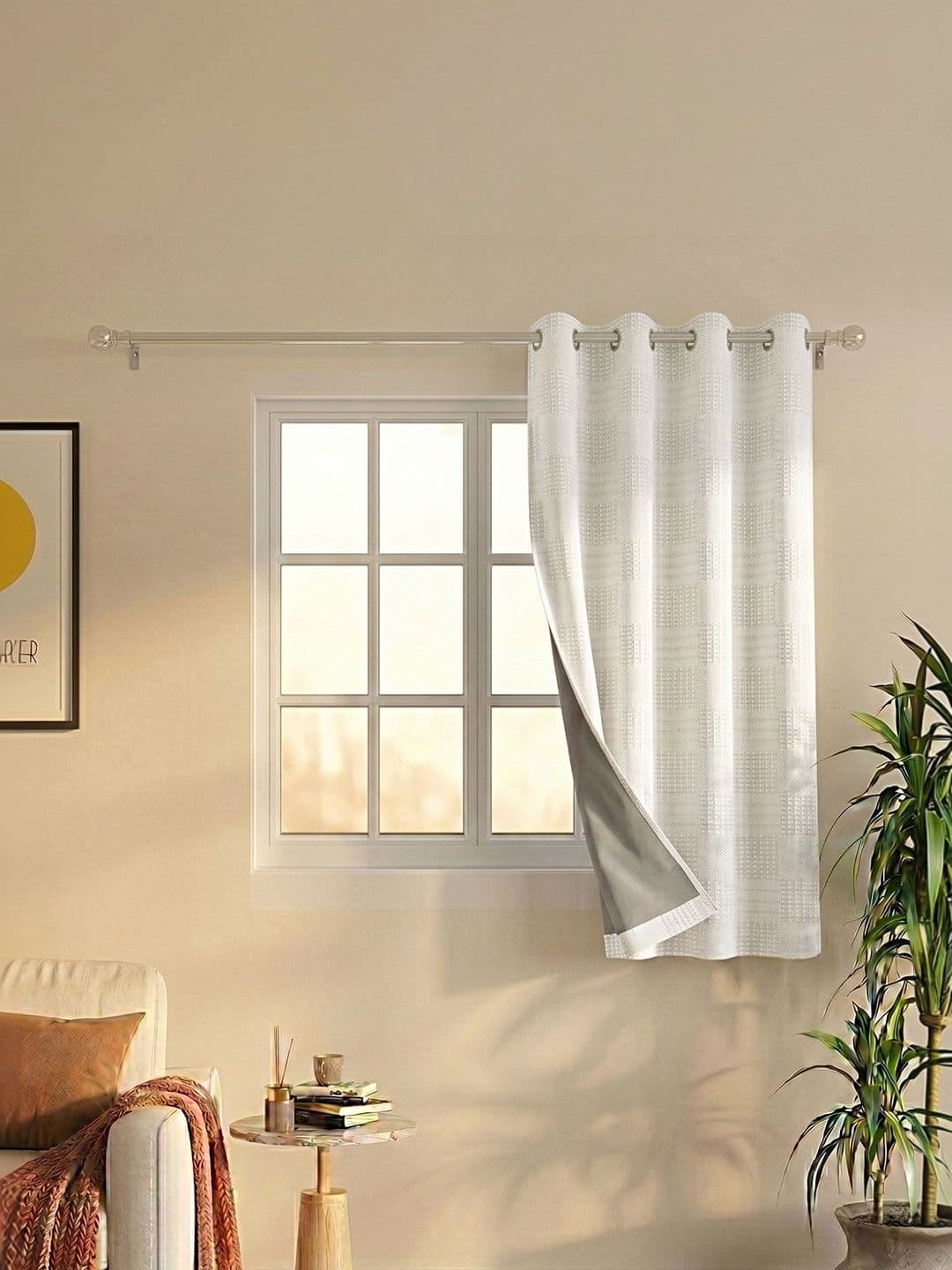 Saral Home White Black Out Curtains and Sheers - view 1