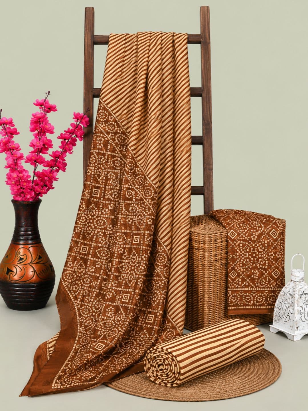 DATTA BUTTI Printed Unstitched Dress Material - view 1