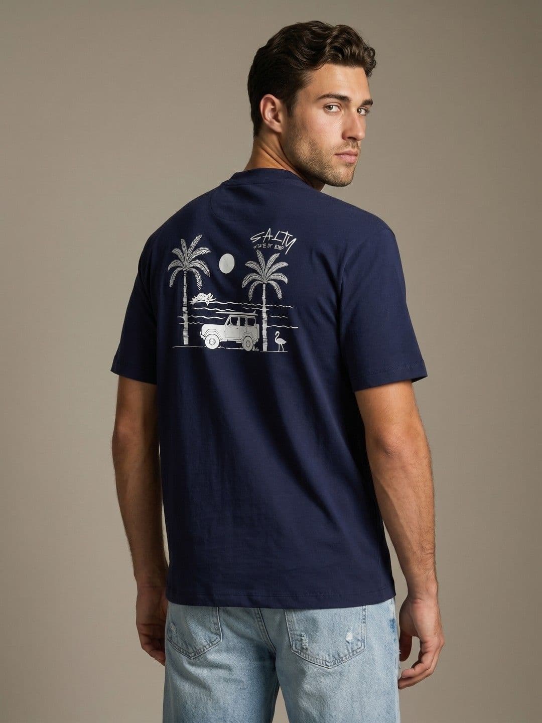 glitchez Relaxed Fit Graphic Printed Relaxed Fit T-shirt - view 1