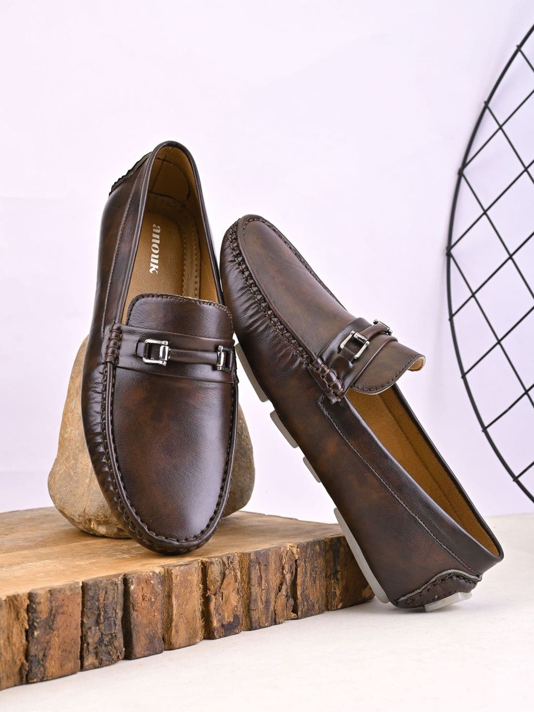 Anouk Men Textured Driving Shoes - view 1