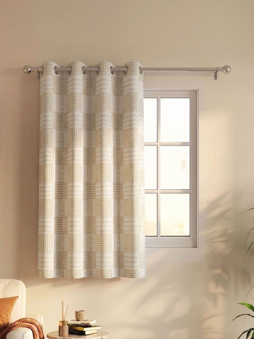 Saral Home Beige Room Darkening Curtains and Sheers - view 1