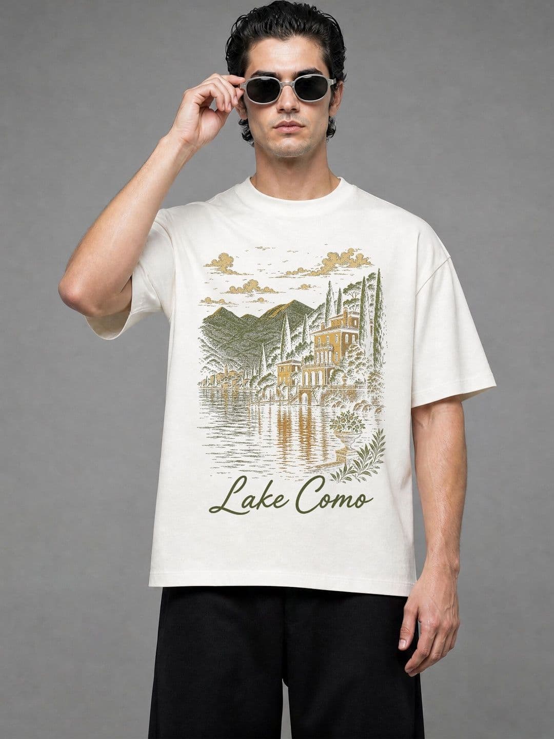 FARDA Unisex Printed Drop-Shoulder Sleeves T-shirt - view 1