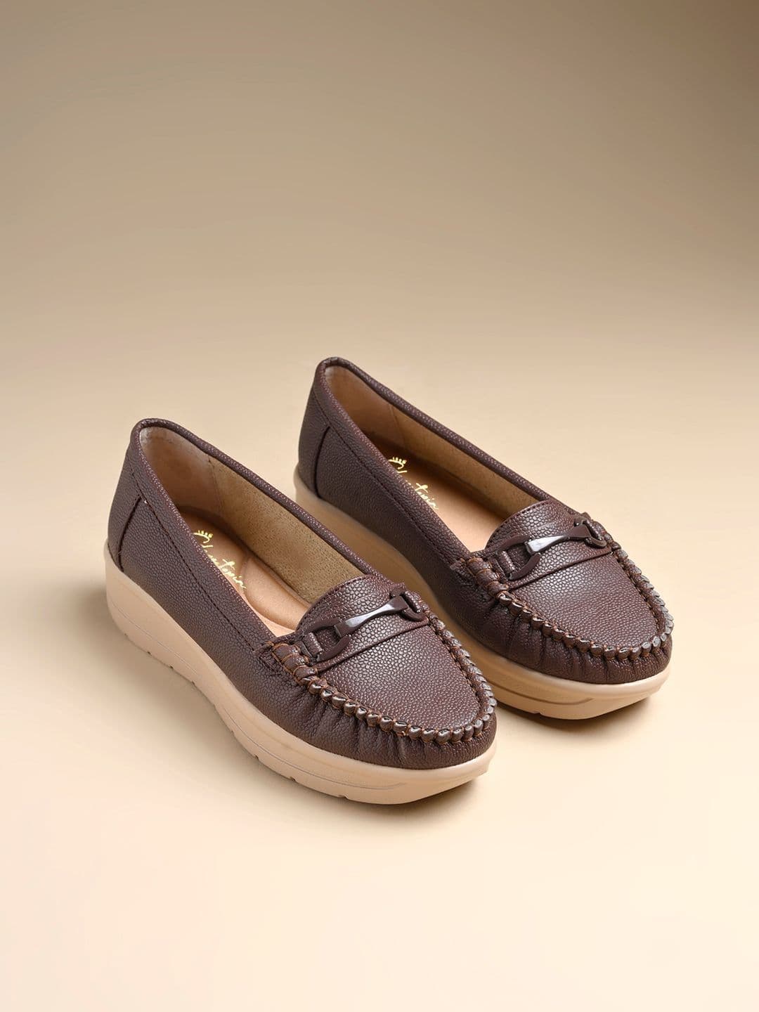 Shoetopia Women Textured Loafers - view 1