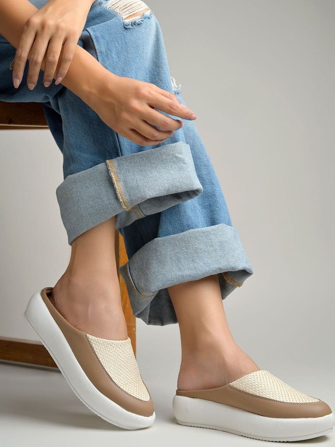Shoetopia Women Textured Mules - view 1