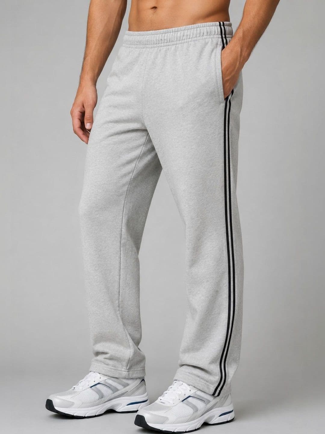 HoC Men Regular Fit Striped Running Track Pants - view 1