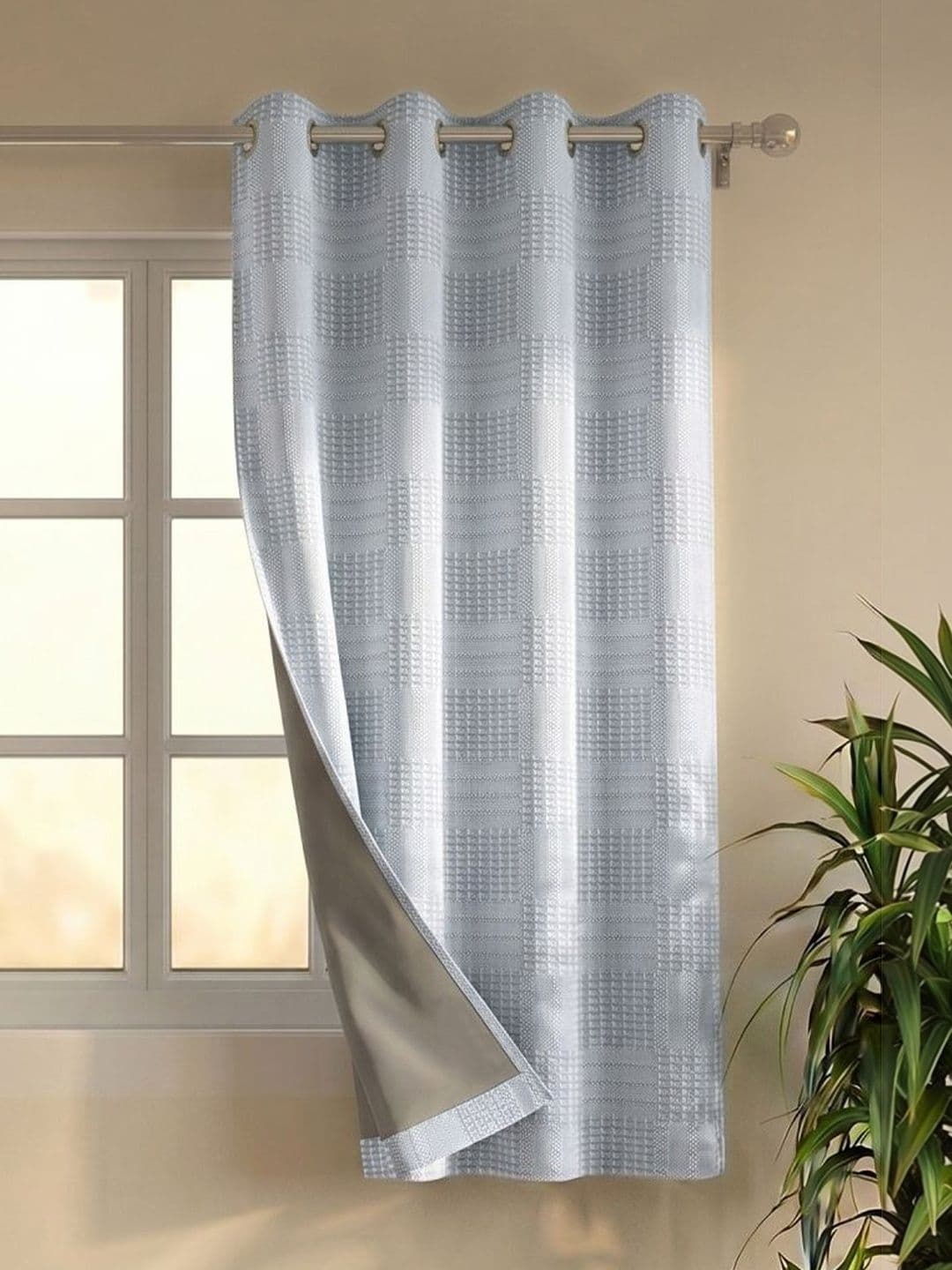 Saral Home Grey Black Out Curtains and Sheers - view 1