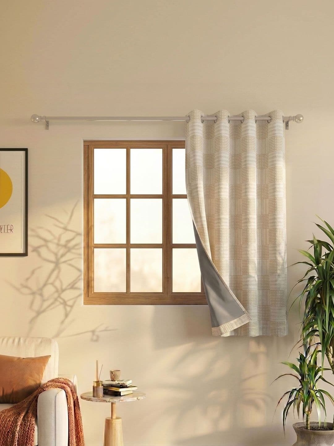Saral Home Beige Black Out Curtains and Sheers - view 1