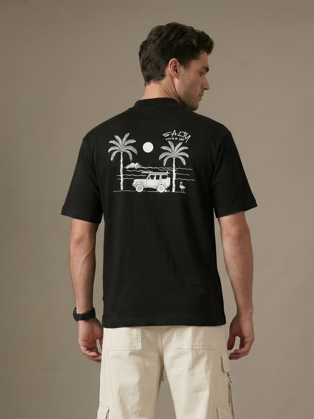 glitchez Round Neck Relaxed Fit T-shirt - view 1