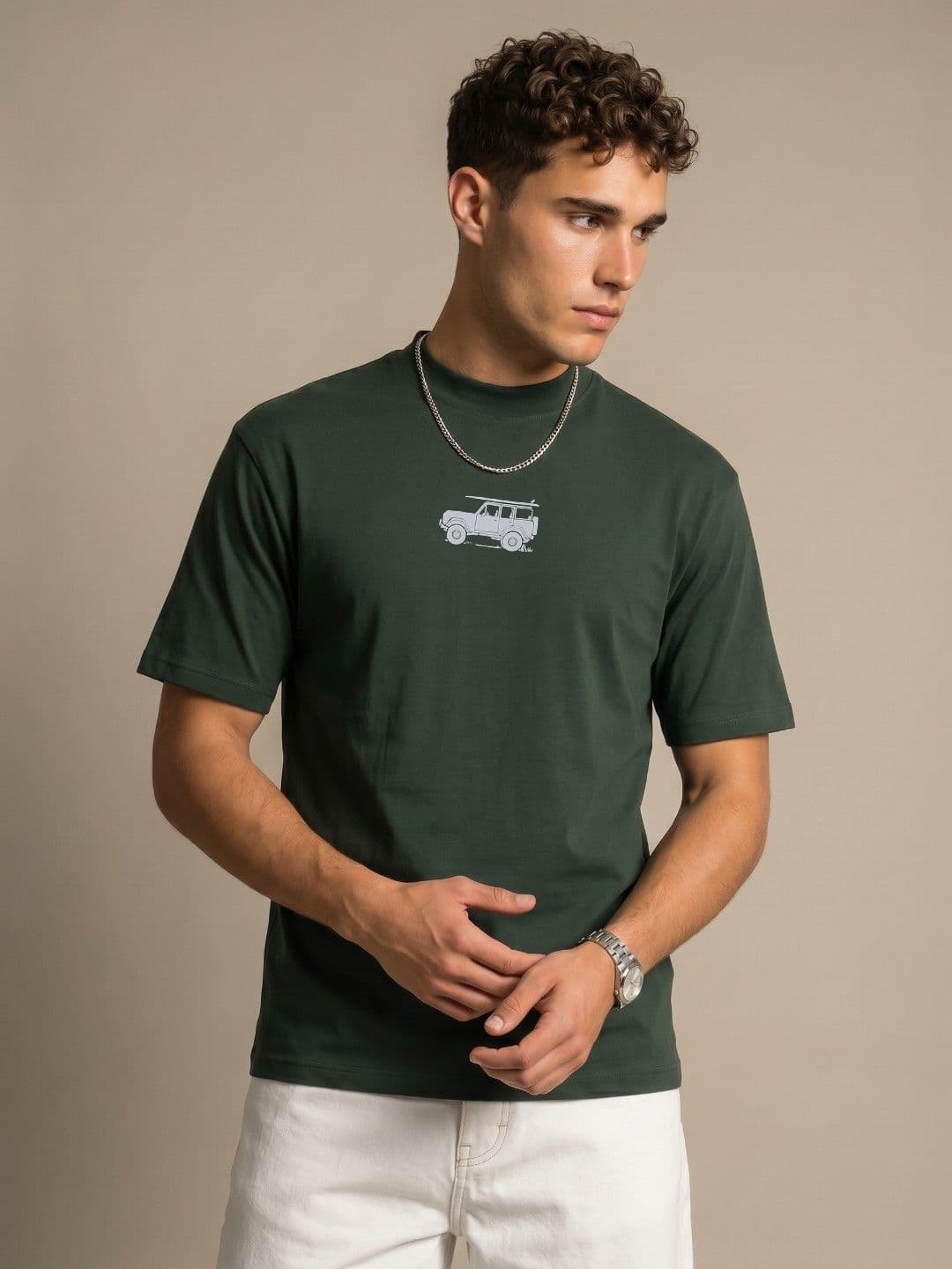 glitchez Relaxed Fit Graphic Print T-shirt - view 1