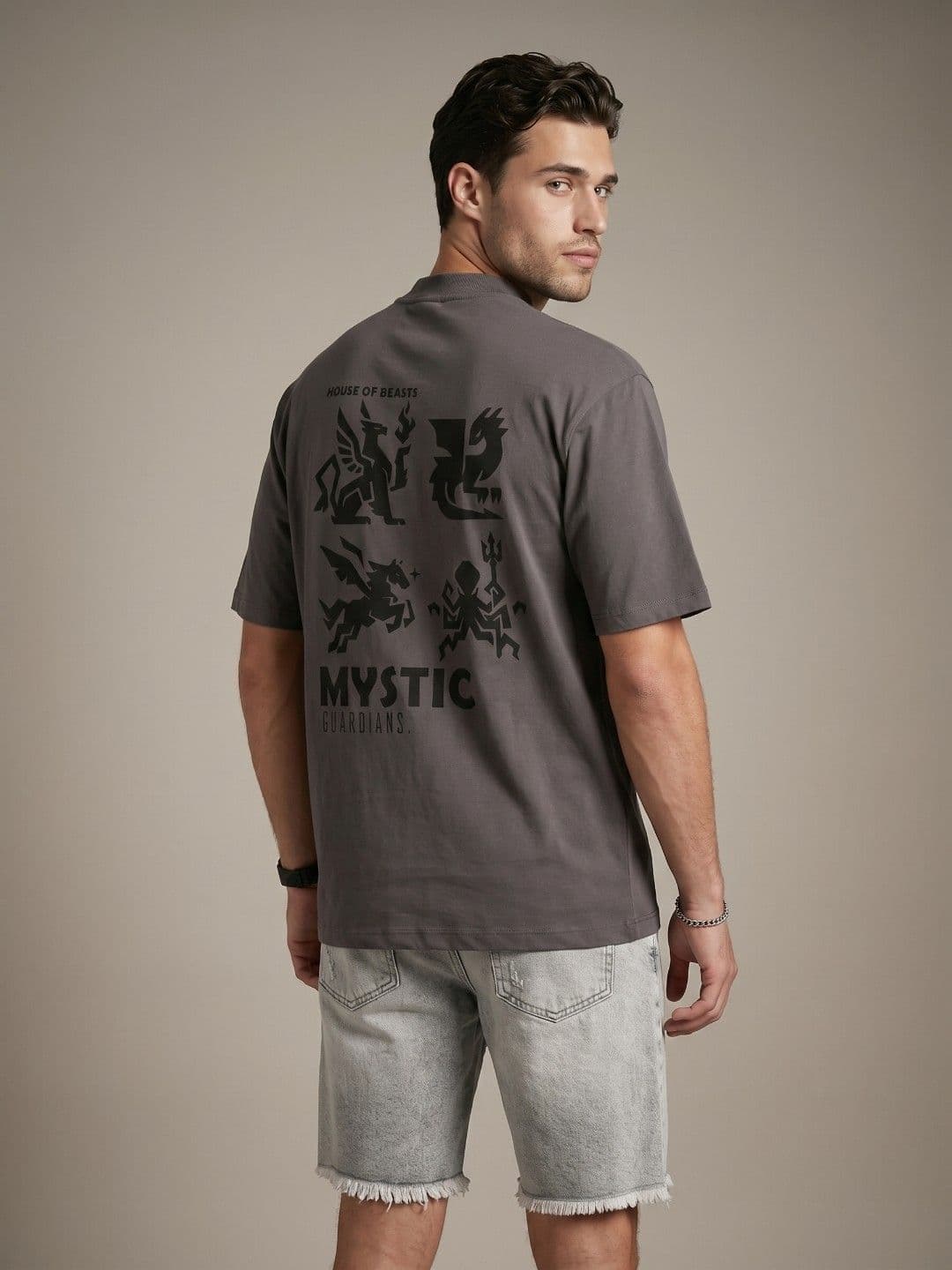 glitchez Round Neck Relaxed Fit T-shirt - view 1