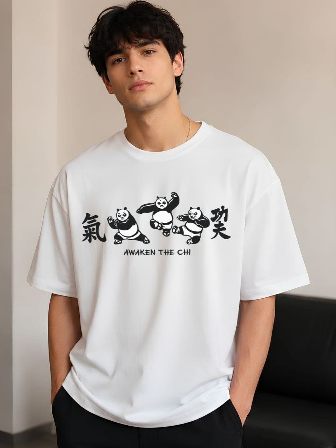 R.Code by The Roadster Life Co. Men Kung Fu Panda Printed T-shirt - view 1