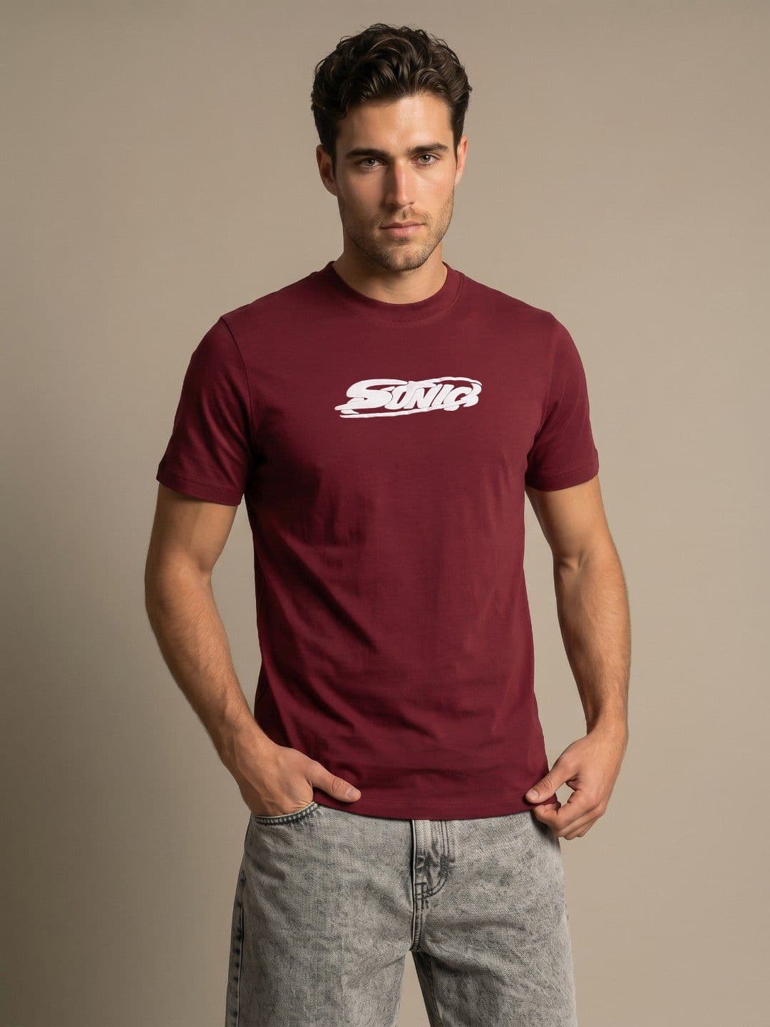 glitchez Regular Fit Typography T-shirt - view 1