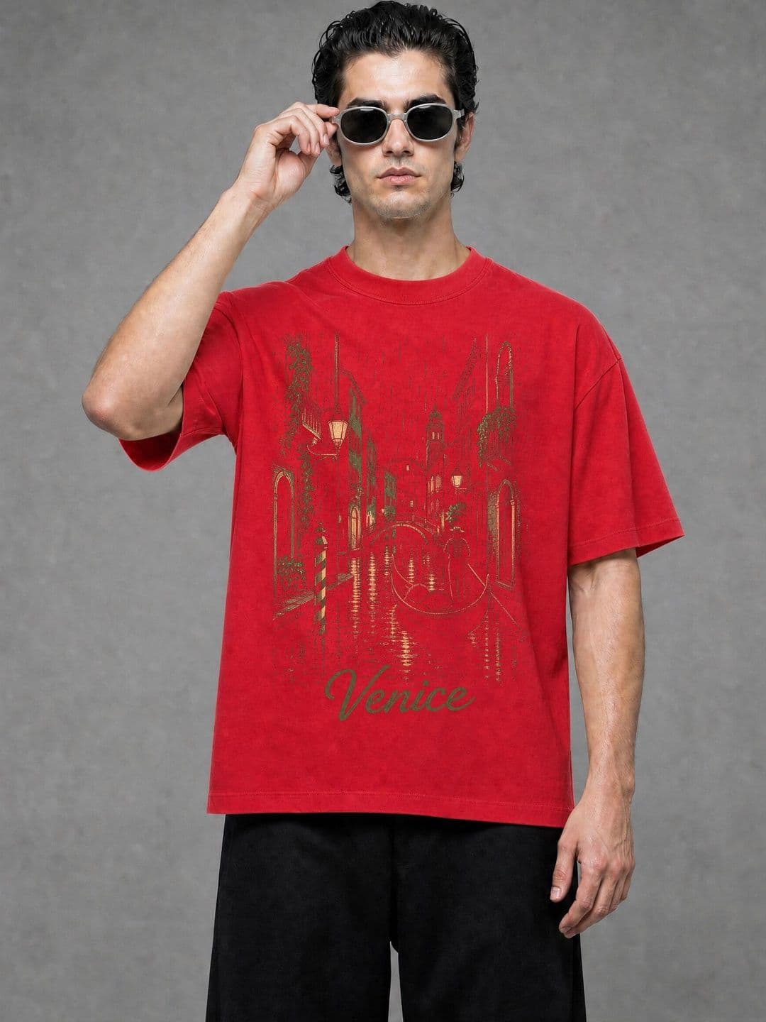 FARDA Unisex Printed Drop-Shoulder Sleeves 1 T-shirt - view 1
