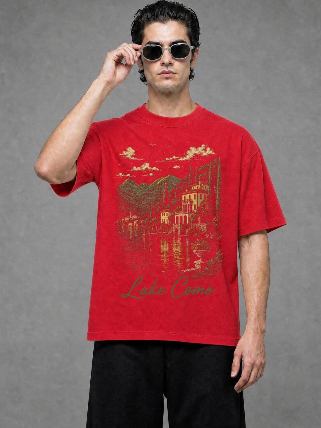 FARDA Unisex Printed Drop-Shoulder Sleeves T-shirt - view 1