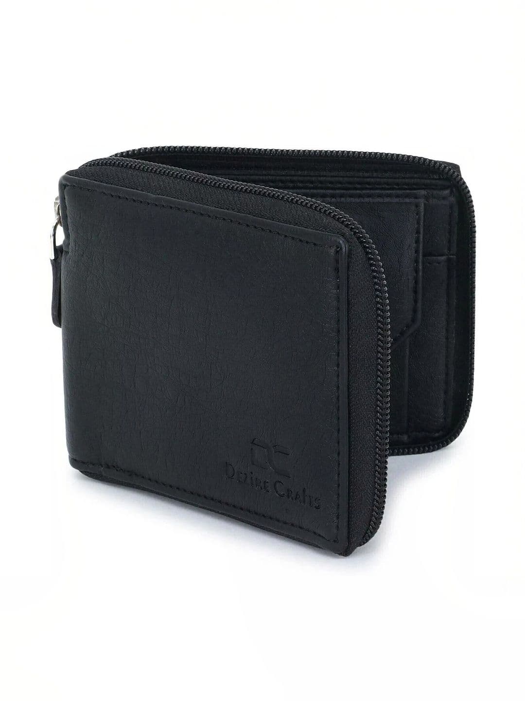 ARFA Men Textured Leather Zip Around Wallet - view 1