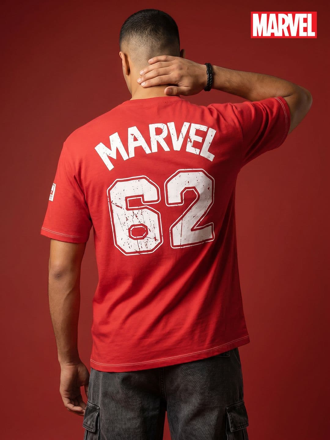 MARVEL STREET Marvel Printed Pure Cotton Relaxed Fit T-shirt - view 1