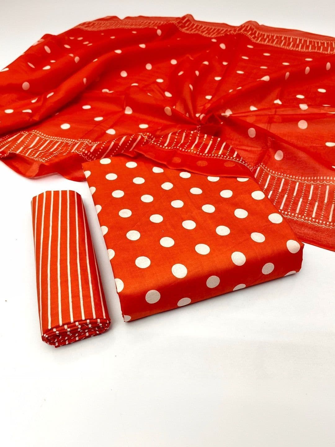 Keshar Printed Pure Cotton Unstitched Dress Material - view 1