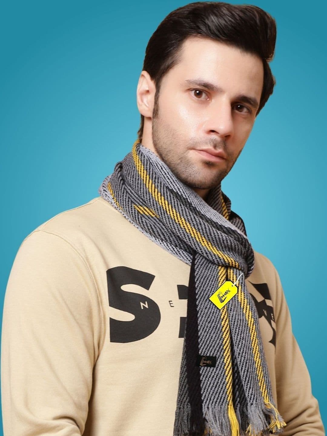 MHAX Men Striped Merino Wool Mufflers - view 1