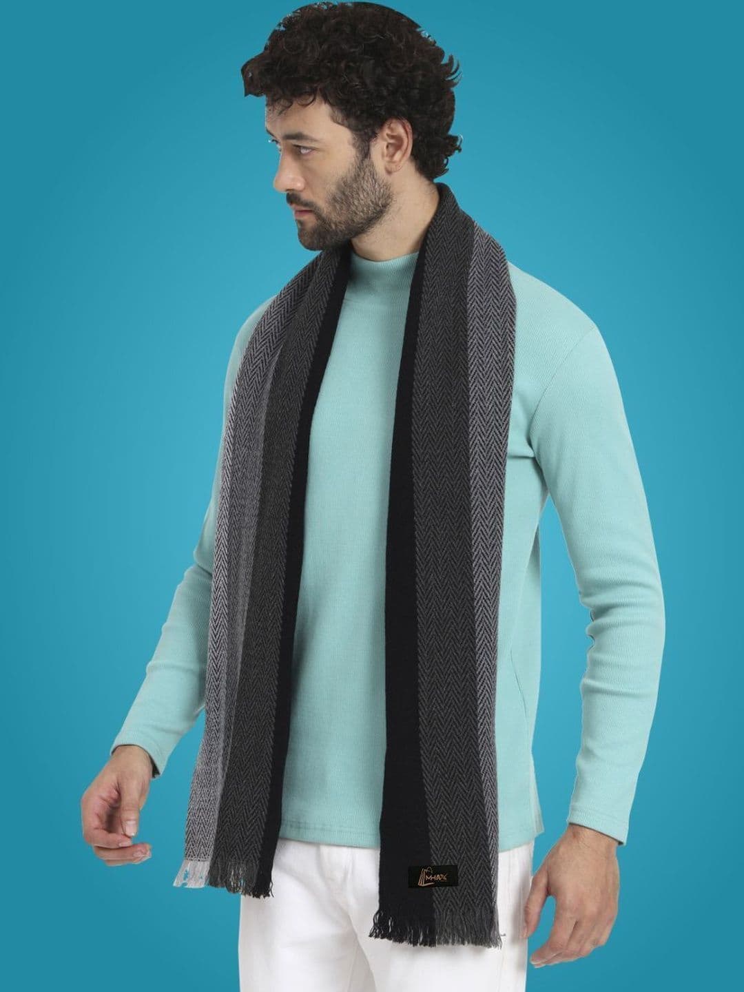 MHAX Men Striped Merino Wool Mufflers - view 1