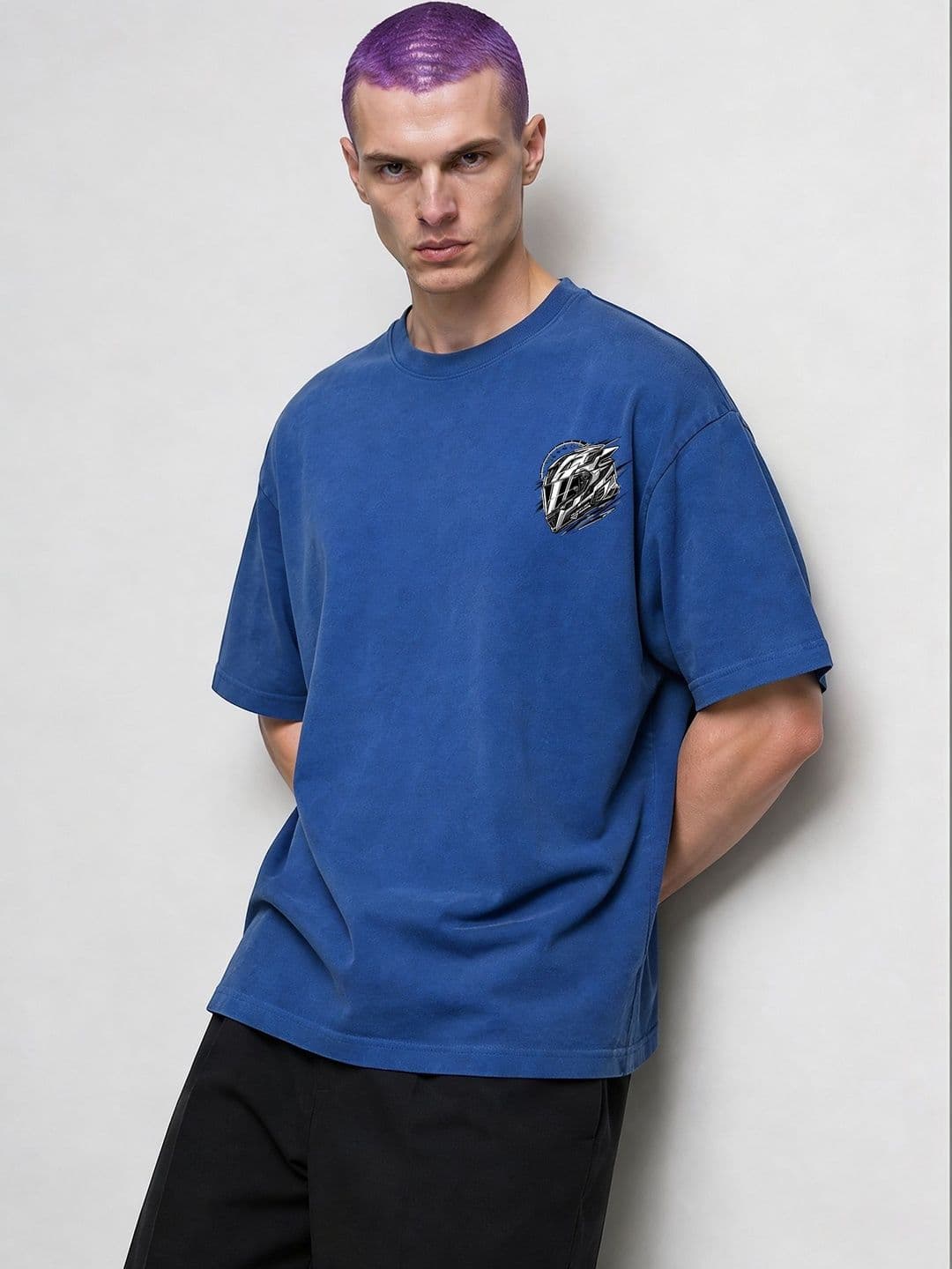 FARDA Unisex Printed Drop-Shoulder Sleeves T-shirt - view 1