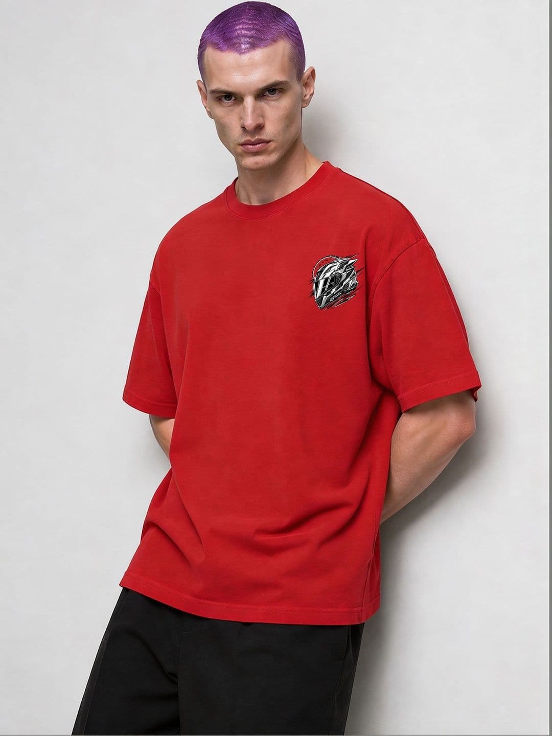FARDA Unisex Printed Drop-Shoulder Sleeves T-shirt - view 1