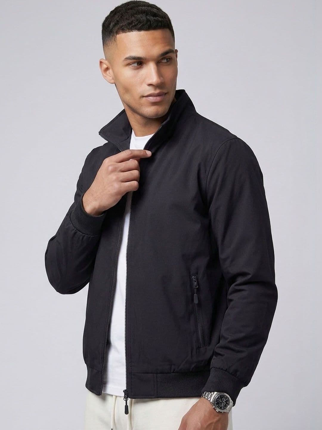 R.Code by The Roadster Life Co. Men Windcheater Bomber Jacket - view 1